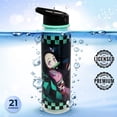 thumbnail image 6 of Official Licensed Demon Slayer Water Bottle, 18 Oz Plastic Water Bottle By Just Funky, 6 of 7