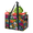 Multicolor 2, variant on CURLYOOT Flower Colorful Wildflower Reusable Grocery Bag, Foldable Shopping Tote Bag with Reinforced Handles, Large Kitchen Grocery Bags for Shopping Groceries Picnic