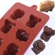 thumbnail image 5 of Molde de silicona para chocolate, molde antiadherente para dulces de chocolate, moldes para jabón, juego de 3 temas de bosque con diferentes formas de animales para niños, 5 of 5