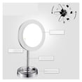 thumbnail image 2 of Personal Makeup Mirrors Lighted Makeup Mirror European Style Pure Copper Vanity Mirror 3 Times Magnification ,Widely Use, 2 of 3