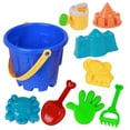 thumbnail image 2 of 9Pcs Plastic Beach Toys Sand Toy Bathing Playing Sand Set for Children., 2 of 6