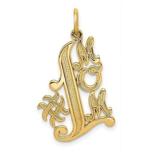 Finest Gold 10K No.1 Mom Charm