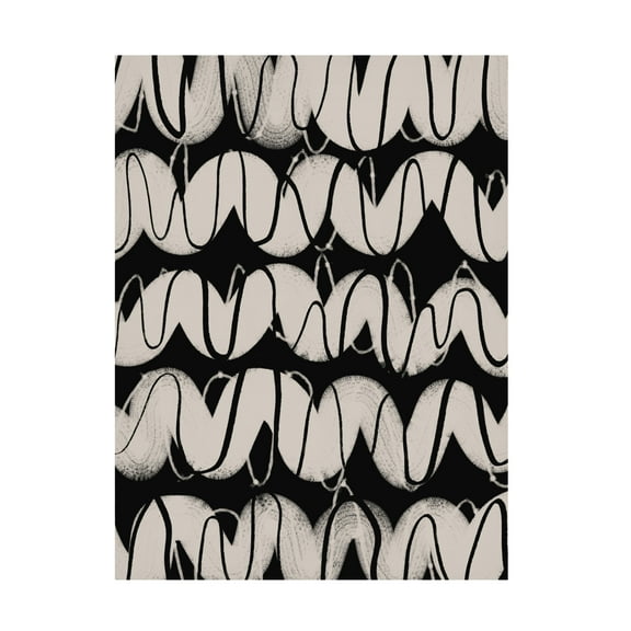 Canvas Wall Art - Treechild 'Radio Waves Pattern' Wall Art for Living Room, Bedroom, or Office D?cor by Trademark Fine Art - 14 x 19 Inches