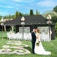 thumbnail image 6 of Pireart 10' x 20' Pop up Canopy Tent Commercial Outdoor Canopy Wedding Party Tent with Removable Sidewalls and Carry Bag, Black, 6 of 8