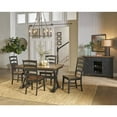 thumbnail image 5 of A-America Stone Creek Solid Wood Extendable Trestle Dining Table in Chickory, 5 of 16