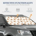 thumbnail image 4 of Daiia Squirrel Giving A Gift 2PCS Car Windshield Sun Shade, Foldable Sun Shield for Car Front Window, Auto Sun Blocker Visor Protector Universal for Truck SUV Pickup-Medium, 4 of 7