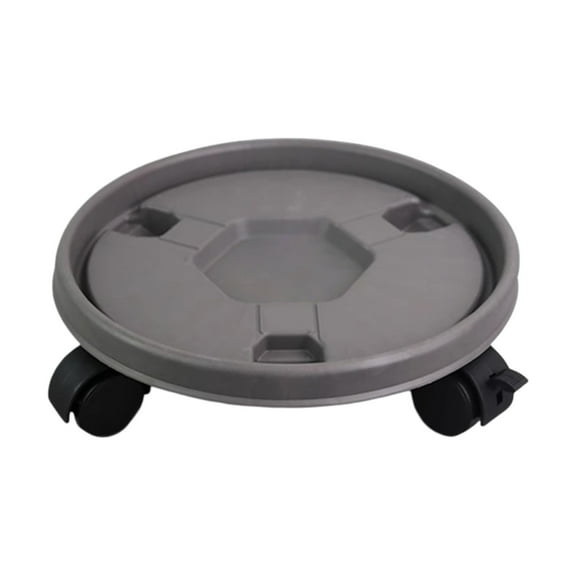 11.8 Inch Planter Caddies Rolling Saucer Caddy with Wheels,Heavy Duty Wheeled Stand for Potted ,Round Coaster Roller Base Tray with Casters,Flower Pot Dolly Holder for Indoor Outdoor(Black)