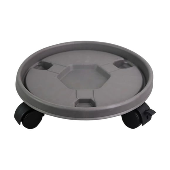 Con ruedas, para interior y exterior, transportador redondo con ruedas, soportes naturales resistentes, ruedas, bandeja con ruedas, palés con ruedas, para interior y exterior