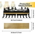 thumbnail image 4 of Always Earned Never Given Trophy and Medal Display Wooden Shelf Medal Hanger Holder Displaying, 4 of 9