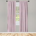 thumbnail image 3 of Geometric Curtains 2 Panels Set, Diamond Shaped Little Squares Avant Garde Color Boxes Checkered Modern, Window Drapes for Living Room Bedroom, 56"W X 63"L, Multicolor, by Ambesonne, 3 of 5