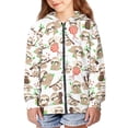 thumbnail image 4 of Xoenoiee Cute Sloth Pattern Girls Zip Up Hoodie Kids Casual Hooded Sweatshirts Hoody with Pockets Boys Teen Long Sleeve Fall Jacket Outfits Trendy Clothes Pullover Top, X-Large, 4 of 7