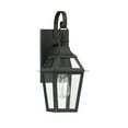 thumbnail image 2 of Jackson 1-Light Outdoor Wall Lantern in Matte Black with Gold Highlights, 2 of 5
