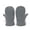 A158 Grey, variant on Yuncity Winter Kids Gloves Fleece Solid Color Thickened Warm Soft Knitted Mittens For Boys Girls Cold Weather Outdoor Play Running Sports,Black