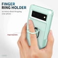 thumbnail image 5 of Dteck Google Pixel 6 Case, Google Pixel 6 Case with Finger Ring Holder Kickstand, Military Grade Stand Cover Phone Cases Compatible for Google Pixel 6, Green, 5 of 8