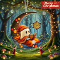 thumbnail image 4 of El Pequeño Fantasma Leyendo Bajo La Colorida Decoración Navideña y Regalos de Acrílico Plano 2D, 4 of 5