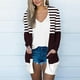 thumbnail image 1 of Cárdigan de mujer, moda, estampado, casual, manga larga, cárdigan, blusa de poliéster para mujer, 1 of 6