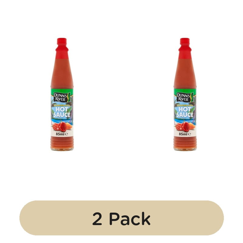 Dunns River Jamaican Style Hot Sauce 85ml, British Import (Pack of 2)