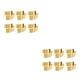 thumbnail image 1 of Inteprter ¡6 piezas! 6 uds. Anillo de servilleta de Metal soporte de boda hebilla de toalla Oro 2Conjunto, 1 of 6