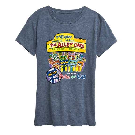 Pete The Cat - Meow Music Hall - Women's Short Sleeve Graphic T-Shirt