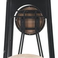 thumbnail image 6 of Sagebrook Home 41" Brown Metal & Wood Table Set with Attached Folding Chairs - A Stylish Space-Saving Duo for Any Room., 6 of 7