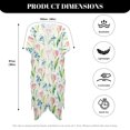 thumbnail image 6 of HELLHERO Watercolor Floral Beach Kimono - Lightweight Breathable Swimsuit Cover Up | Loose Fit for Summer Vacation, Pool & Resort - Women's Elegant Vacation Wear, 6 of 6