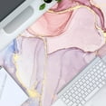 thumbnail image 6 of Extended Gaming Mouse Pad, 35.5x15.75 Non-Slip Oversized Desk Pad Mousepad with Stitched Edges Waterproof Keyboard Mouse Mat Desk Protector for Game, Office and Home, Pink Abstract, 6 of 6