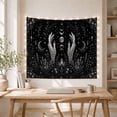 thumbnail image 5 of Celestial Hands with Crystals and Moon Phases, Mystical Gothic Style for Witchy Decor Lovers, Occult Wall Art, Halloween Gift, Tapestry Wall Hanging for Bedroom and Dorm, 5 of 7