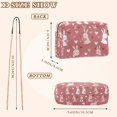 thumbnail image 4 of FORMRS Women Crossbody Purse with Chain Strap Vegan Leather Shoulder Handbag, Bunny Love Blooms, 4 of 7