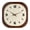 Brown, variant on Modern Beige Moon Wooden Wall Clock Battery Operated 12 Inch Silent Clock