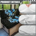 thumbnail image 6 of XYZCANDO Butterfly Moon RV Dinette Cushions Stretchable Camper Accessories Universal Bench Seat Cover Stylish Camper Decor Couch Cover 2 Cushion Sofa 1 Backrest Cover and 1 Bench Cover Black, 6 of 7