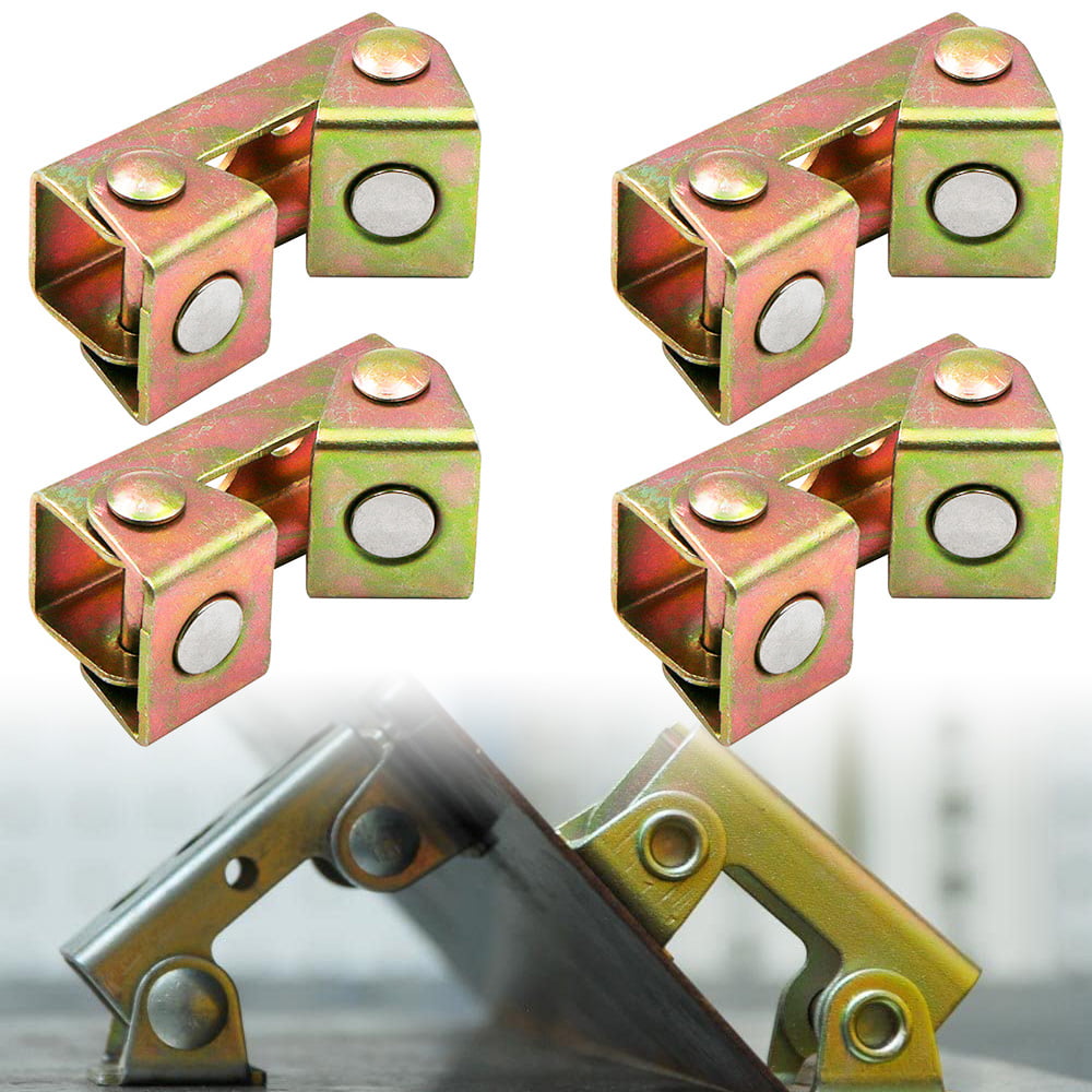 1/2/4pcs V Type Magnetic Welding Clamps Holder Suspender Fixture Adjustable Pads 