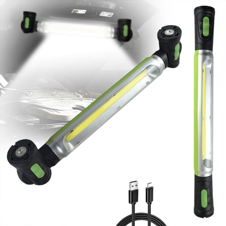 3000 Lumens Rechargeable Work Light, Underhood Work Light, Hands-Free Flexibility, Ip54 Waterproof & Durable Build, Bright, Tough & Built (1 PC Green)