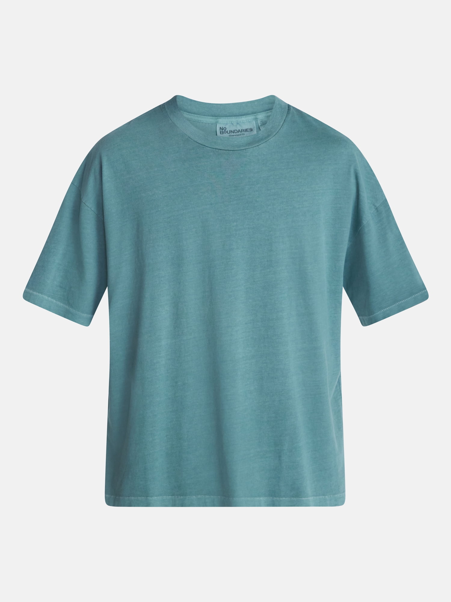 No Boundaries Men's Oversized Boxy Tee with Short Sleeves, XS-4XLT