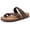 Dark Brown, variant on Women's Clogs Shoes, Genuine Suede Sandals for Women with Arch Support and Adjustable Slide, Grayish Brown