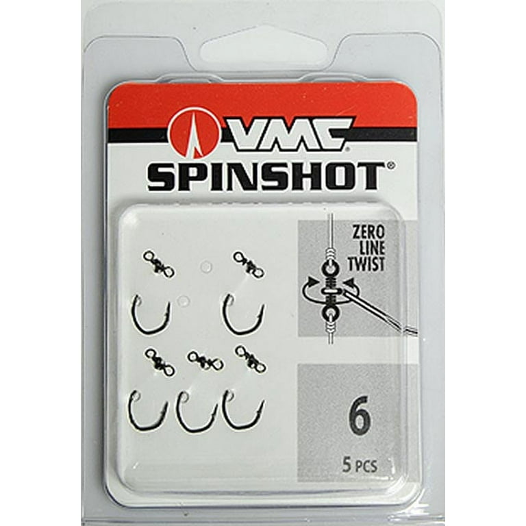 VMC 7119SS#6PP Spinshot Drop Shot Fishing Hook Size 6 Spark Point