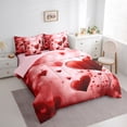 thumbnail image 3 of Homewish Teens Female Men Romantic Couple Lover Twin Bedding Sets 7-Piece,Red Love Heart Print Bedding Comforter Set Microfiber,Happy Valentine'S Day Breathable Sheet Sets,Super Cozy Room Decor, 3 of 8