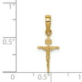 thumbnail image 2 of 14K Yellow Gold Small INRI Crucifix Pendant, 2 of 2