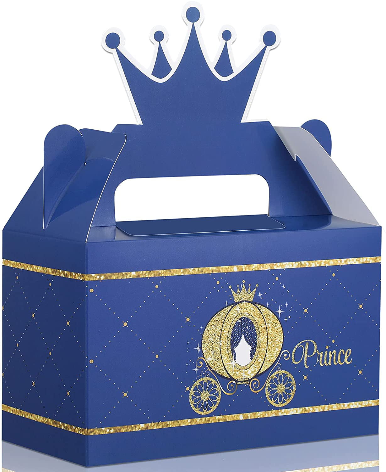 Gender reveal Party decoration Party favor box Personalized crown pillow box for baby shower Prince and Princess birthday decoration