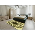 thumbnail image 4 of Ahgly Company Indoor Rectangle Patterned Mustard Yellow Area Rugs, 8' x 12', 4 of 6