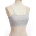 thumbnail image 5 of renvena Kids Girls Basic Sports Bra Top Athletic Yoga Cami Bra Hip Hop Jazz Dance Crop Top Size 8-12 Grey 8-10, 5 of 7