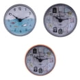 thumbnail image 1 of 3x Reloj de baño para ducha, impermeable, mini reloj de pared para baño, decoración del hogar Naranja3 Negro5 Negro3, 1 of 9