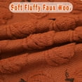 thumbnail image 5 of Pumpkin Fall Decorative Throw Pillow Covers 18"x18", Set of 2 Rust Red Soft Faux Fur Pillow Covers for Autumn Harvest, Fluffy Plush Accent Pillow Cases for Farmhouse Couch Cushion Covers, 5 of 16