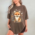 thumbnail image 5 of Floral Fox Shirt – Comfort Colors® Nature & Animal Lover Gift, Flower Garden Tee for Women & Men, 5 of 8