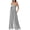 Grey, variant on Jumpsuits for Women Sleeveless Strap Wide Leg Date Night Rompers Beach Vacation One Piece Summer Outfits