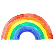 Paper House Productions Watercolor Rainbow Shaped Die-Cut 3.5" Vinyl Sticker