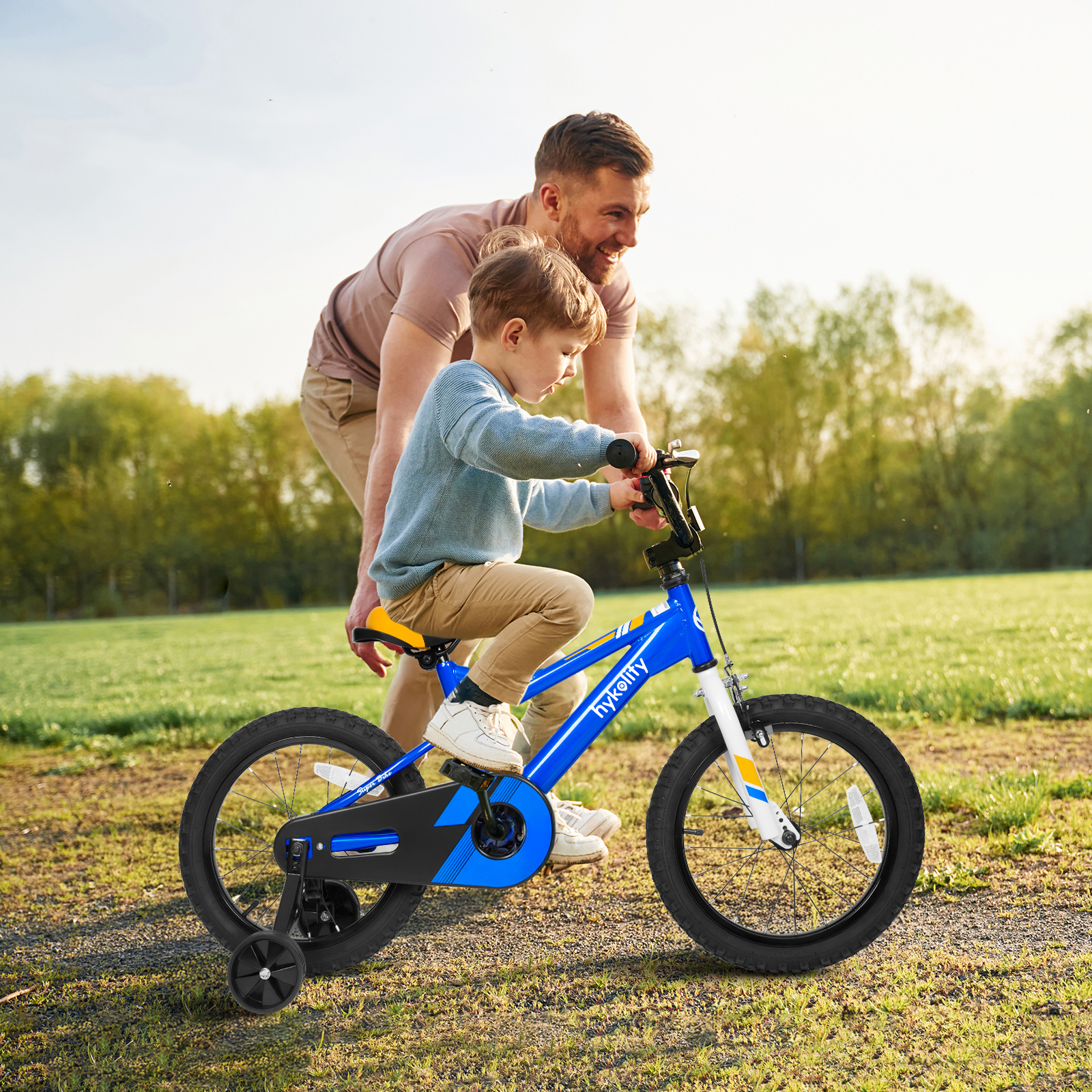 Hykolity 14" Kids Bike, Royal Blue photo 8