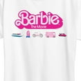 thumbnail image 3 of Barbie the Movie - Barbie Transportaion Vehicles - Women's Short Sleeve Graphic T-Shirt, 3 of 5