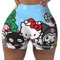 thumbnail image 2 of Lsque Sanrio Pattern High Waisted Biker Shorts for Women-Tummy Control Fitness Athletic Workout Running Yoga Gym Shorts,Moisture-Wicking-X-Large, 2 of 9