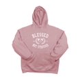 thumbnail image 2 of Blessed Girl Womens Hooded Sweatshirt Blessed Not Stressed, Dusty Rose, SM, 2 of 2