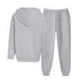 thumbnail image 4 of YDFCWXW Tracksuit set for Women Athletic 2 Piece Casual Zip up Full Hoodie Jogging Outfits 2025 Fall Light Gray, XL, 4 of 5